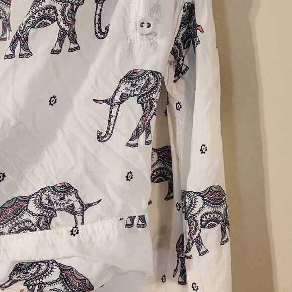 Torrid women 3 / 3X Harper Challis Elephant Print top blouse shirt - Picture 5 of 12